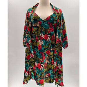 Floral Women's Robe - Multicolor